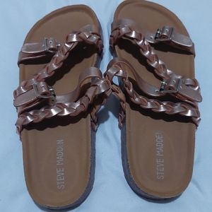 NWOT Steve Madden Slip-on Sandal Size 1 Color: Copper